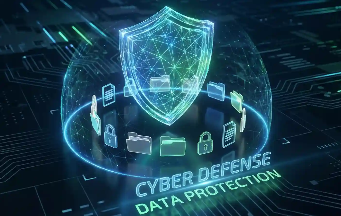 Escudo de protec&ccedil;&atilde;o digital sobre dados pessoais